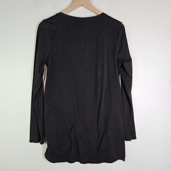 Neon Buddha Cinch Front Tunic Top M Black Long Sleeve‎ - Picture 7 of 7